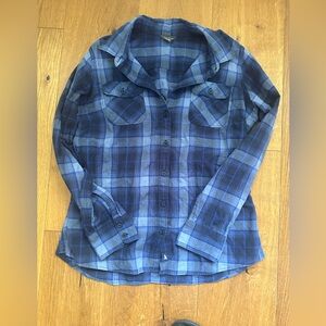 Woman’s Blue Plaid Shirt